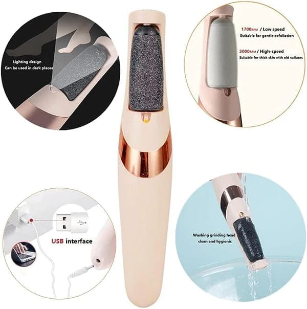Electric Foot Callus Remover | Rechargeable Pedicure Tool for Soft Feet🌸 - Trendigo
