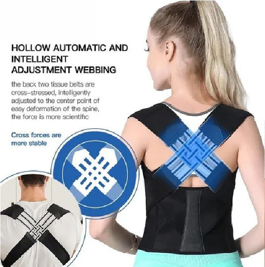 Hollow Webbing Posture Belt Automatic and intelligent adjustment Unisex Shoulder Support and Body Brace for Improved Spinal Alignment - Trendigo